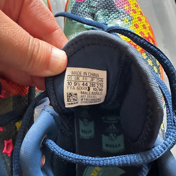 Adidas Blue and Yellow Athletic Shoes Dynamic Design - Picture 4 of 4